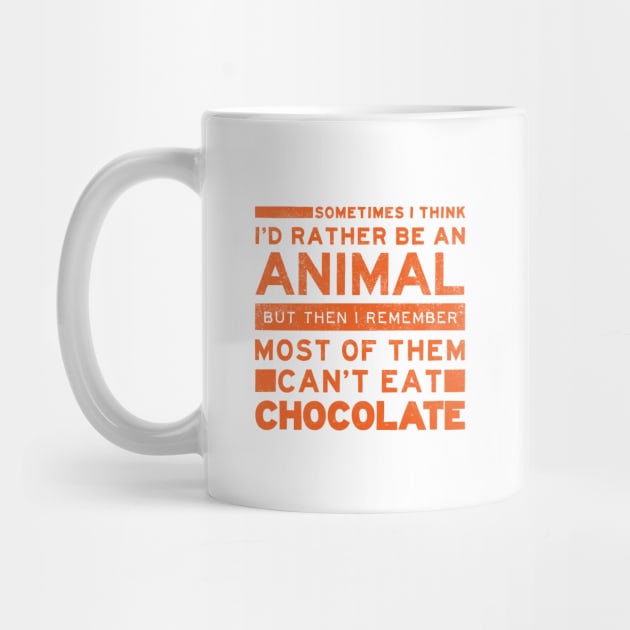 Chocolate Animals Anti-Social Typographic Humor by Commykaze